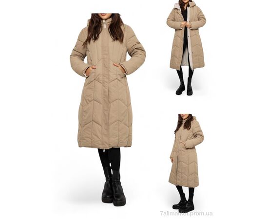 Куртка женская Зима 24115 бежевий (4 шт. р.сетка L-3XL) "Massmag" недорого оптом от прямого поставщика Фотография Куртка женская Зима 24115 бежевий (4 шт. р.сетка L-3XL) "Massmag" недорого оптом от прямого поставщика