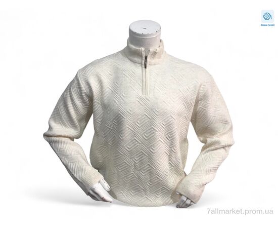 Свитер мужской Весна/осень 202423 молочний (3 шт. р.сетка 3XL-5XL) "TurkishBrend" недорого оптом от прямого поставщика Фотография Свитер мужской Весна/осень 202423 молочний (3 шт. р.сетка 3XL-5XL) "TurkishBrend" недорого оптом от прямого поставщика