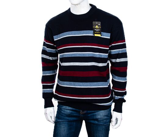 Свитер мужской Полоска d.blue батал р.3XL-5XL "STREET" недорого оптом от прямого поставщика Фотография Свитер мужской Полоска d.blue батал р.3XL-5XL "STREET" недорого оптом от прямого поставщика