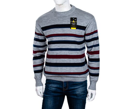 Свитер мужской Полоска grey батал р.3XL-5XL "STREET" недорого оптом от прямого поставщика Фотография Свитер мужской Полоска grey батал р.3XL-5XL "STREET" недорого оптом от прямого поставщика