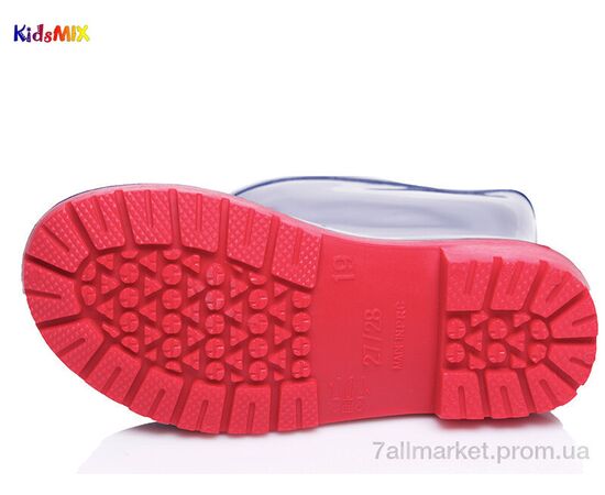 Гумове взуття дитяча Весна/осінь KidsMIX 1905 BLUE (6 пар р.27-38) "KidsMIX" недорого оптом від прямого постачальника, зображення 3