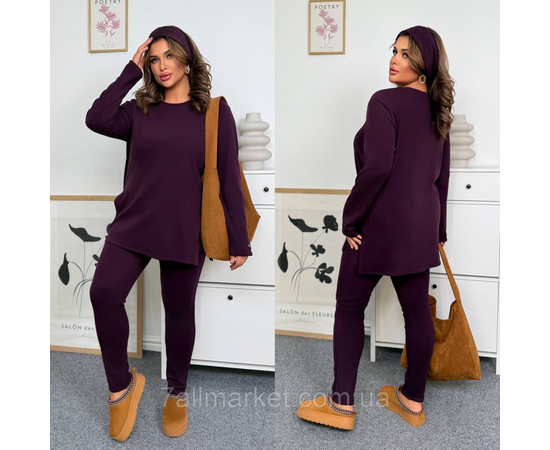 Костюм жіночий прогулянковий трикотаж на флісі (46-60) "LADA" недорого від прямого постачальника, зображення 2