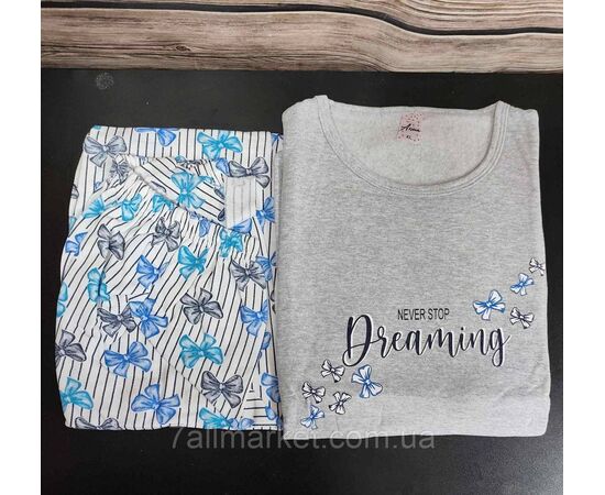 Пижама женская байковая размеры M-3XL (2цв) "MODY" купить недорого от прямого поставщика, изображение 3 Фотография Пижама женская байковая размеры M-3XL (2цв) "MODY" купить недорого от прямого поставщика, изображение 3