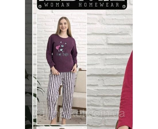 Пижама женская байковая размеры M-3XL "MODY" купить недорого от прямого поставщика Фотография Пижама женская байковая размеры M-3XL "MODY" купить недорого от прямого поставщика