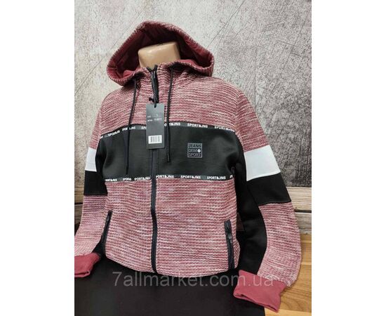 Кофта мужская  на флисе с капюшоном р-ры M-2XL (2цв) "MODY" недорого от прямого поставщика, изображение 3 Фотография Кофта мужская  на флисе с капюшоном р-ры M-2XL (2цв) "MODY" недорого от прямого поставщика, изображение 3