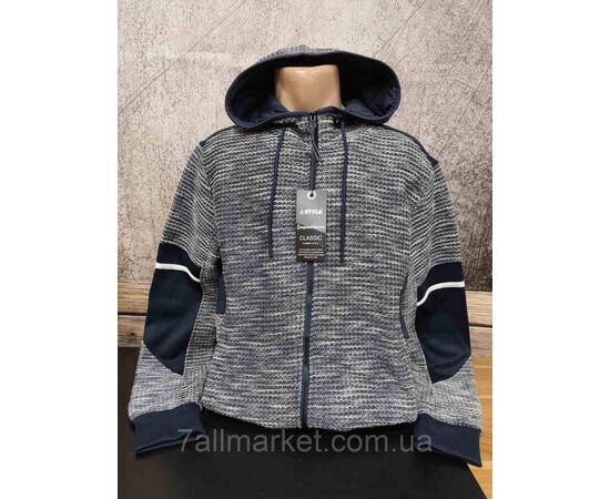 Кофта мужская  на флисе с капюшоном р-ры M-2XL (2цв) "MODY" недорого от прямого поставщика, изображение 2 Фотография Кофта мужская  на флисе с капюшоном р-ры M-2XL (2цв) "MODY" недорого от прямого поставщика, изображение 2