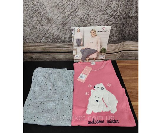 Пижама женская интерлок с Мишками батал размеры XL-3XL  "MODY" купить недорого от прямого поставщика Фотография Пижама женская интерлок с Мишками батал размеры XL-3XL  "MODY" купить недорого от прямого поставщика