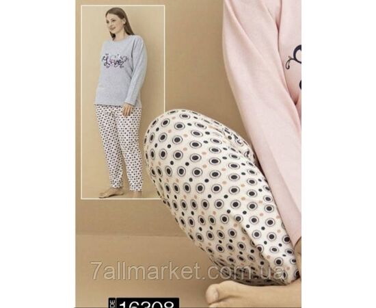 Пижама женская байковая размеры L-4XL (3цв) "MODY" купить недорого от прямого поставщика, изображение 3 Фотография Пижама женская байковая размеры L-4XL (3цв) "MODY" купить недорого от прямого поставщика, изображение 3