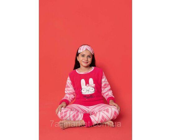 Піжама дитяча зимова фліс/мара з Зайчиком на дівчинку 4-10 років (2кв) "MODY" купити гуртом в Одесі на 7 км, зображення 2 Піжама дитяча зимова фліс/мара з Зайчиком на дівчинку 4-10 років (2кв) "MODY" купити гуртом в Одесі на 7 км, зображення 2