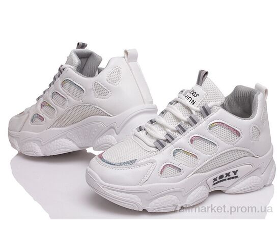 Кроссовки женские модные Весна/осень Prime N107 white-gray(35-39) (5 пар р.35-39) "Prime-Opt" недорого оптом от прямого поставщика Фотография Кроссовки женские модные Весна/осень Prime N107 white-gray(35-39) (5 пар р.35-39) "Prime-Opt" недорого оптом от прямого поставщика