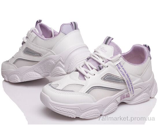 Кроссовки женские модные Весна/осень Prime P-NQQ18 white-violet(36-40) (5 пар р.36-40) "Prime-Opt" недорого оптом от прямого поставщика Фотография Кроссовки женские модные Весна/осень Prime P-NQQ18 white-violet(36-40) (5 пар р.36-40) "Prime-Opt" недорого оптом от прямого поставщика