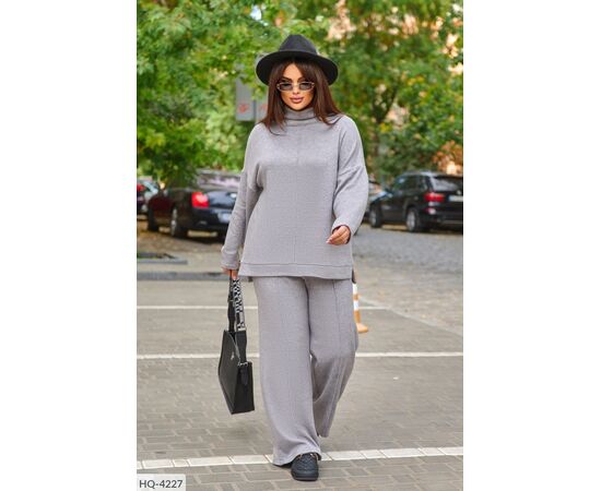 Женский прогулочный костюм со штанами большие размеры р.50-52;54-56;58-60;62-64 (5цв) "LETTI" купить недорого от прямого поставщика, изображение 2 Фотография Женский прогулочный костюм со штанами большие размеры р.50-52;54-56;58-60;62-64 (5цв) "LETTI" купить недорого от прямого поставщика, изображение 2