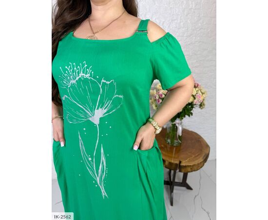 Фотография Женское платье с карманами р.46-48;50-52;54-56;58-60;62-64 (4цв) "VLADA" купить недорого от прямого поставщика, изображение 7