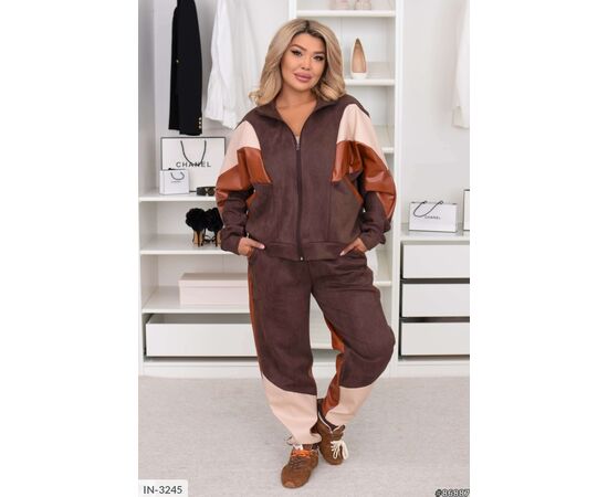 Жіночий костюм кофта з брюками на різанику великі розміри р.46-48;50-52;54-56;58-60;62-64 "VLADA" купити недорого від прямого постачальника, зображення 14 Жіночий костюм кофта з брюками на різанику великі розміри р.46-48;50-52;54-56;58-60;62-64 "VLADA" купити недорого від прямого постачальника, зображення 14