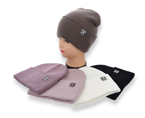 Шапка зимова жіноча KM021-1 подвійна mix р.56-60 "Angelica" недорого оптом від прямого постачальника Шапка зимова жіноча KM021-1 подвійна mix р.56-60 "Angelica" недорого оптом від прямого постачальника