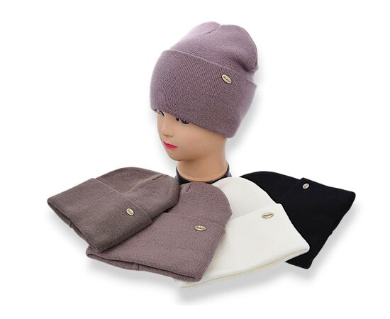 Шапка зимова жіноча KM021-3 подвійна mix р.56-60 "Angelica" недорого оптом від прямого постачальника Шапка зимова жіноча KM021-3 подвійна mix р.56-60 "Angelica" недорого оптом від прямого постачальника