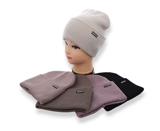 Шапка зимова жіноча KM021-5 подвійна mix р.56-60 "Angelica" недорого оптом від прямого постачальника Шапка зимова жіноча KM021-5 подвійна mix р.56-60 "Angelica" недорого оптом від прямого постачальника