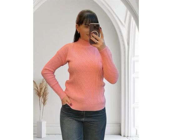 Светр жіночий 24039 peach р.44-48 "PULSE" недорого оптом від прямого постачальника Светр жіночий 24039 peach р.44-48 "PULSE" недорого оптом від прямого постачальника