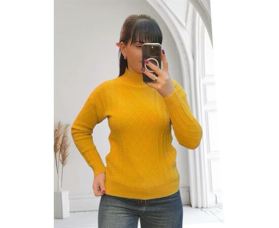 Светр жіночий 24039 yellow р.44-48 "PULSE" недорого оптом від прямого постачальника Светр жіночий 24039 yellow р.44-48 "PULSE" недорого оптом від прямого постачальника