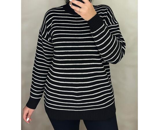 Свитер женский 24007 black р.46-52 "Elena&Vika" недорого оптом от прямого поставщика Фотография Свитер женский 24007 black р.46-52 "Elena&Vika" недорого оптом от прямого поставщика