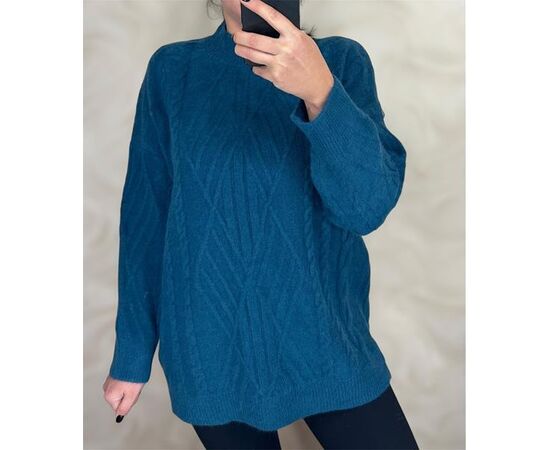 Свитер женский 24009 blue р.50-58 "Elena&Vika" недорого оптом от прямого поставщика Фотография Свитер женский 24009 blue р.50-58 "Elena&Vika" недорого оптом от прямого поставщика
