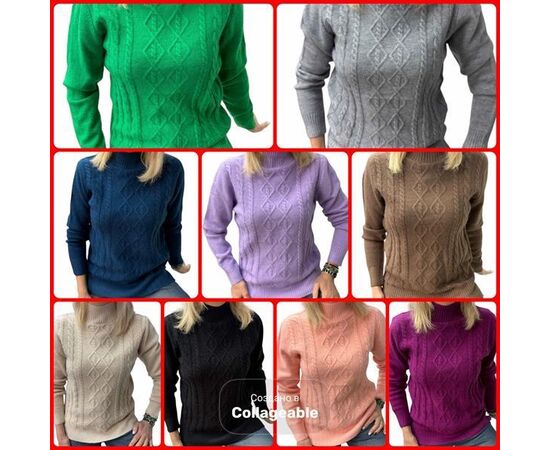 Свитер женский 24031 black р.46-50 "Elena&Vika" недорого оптом от прямого поставщика Фотография Свитер женский 24031 black р.46-50 "Elena&Vika" недорого оптом от прямого поставщика