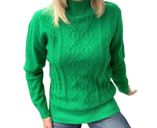 Свитер женский 24031 green р.46-50 "Elena&Vika" недорого оптом от прямого поставщика Фотография Свитер женский 24031 green р.46-50 "Elena&Vika" недорого оптом от прямого поставщика
