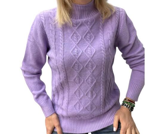 Свитер женский 24031 lilac р.46-50 "Elena&Vika" недорого оптом от прямого поставщика Фотография Свитер женский 24031 lilac р.46-50 "Elena&Vika" недорого оптом от прямого поставщика