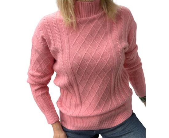 Свитер женский 24039 pink р.46-50 "Elena&Vika" недорого оптом от прямого поставщика Фотография Свитер женский 24039 pink р.46-50 "Elena&Vika" недорого оптом от прямого поставщика