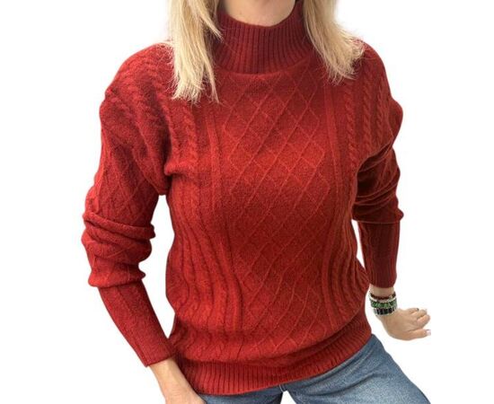 Светр жіночий 24039 terrakot р.46-50 "Elena&Vika" недорого оптом від прямого постачальника Светр жіночий 24039 terrakot р.46-50 "Elena&Vika" недорого оптом від прямого постачальника