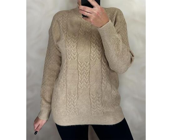 Светр жіночий 26382 beige р.46-52 "Elena&Vika" недорого оптом від прямого постачальника Светр жіночий 26382 beige р.46-52 "Elena&Vika" недорого оптом від прямого постачальника