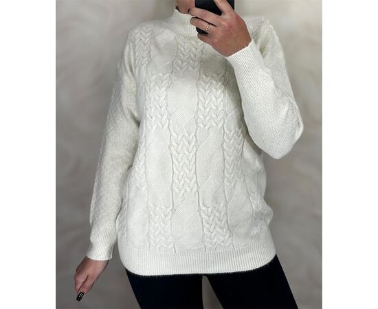 Светр жіночий 26382 white р.46-52 "Elena&Vika" недорого оптом від прямого постачальника Светр жіночий 26382 white р.46-52 "Elena&Vika" недорого оптом від прямого постачальника