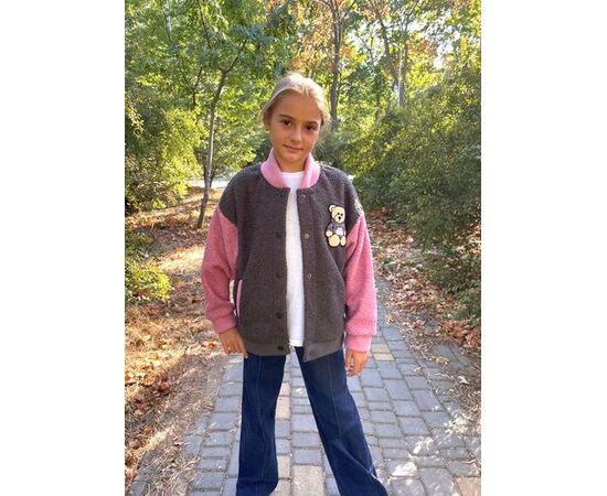Кофта дитяча тепла на дівчинку 2548 grey-pink р.128-152 "LIMA SPORT" недорого оптом від прямого постачальника Кофта дитяча тепла на дівчинку 2548 grey-pink р.128-152 "LIMA SPORT" недорого оптом від прямого постачальника
