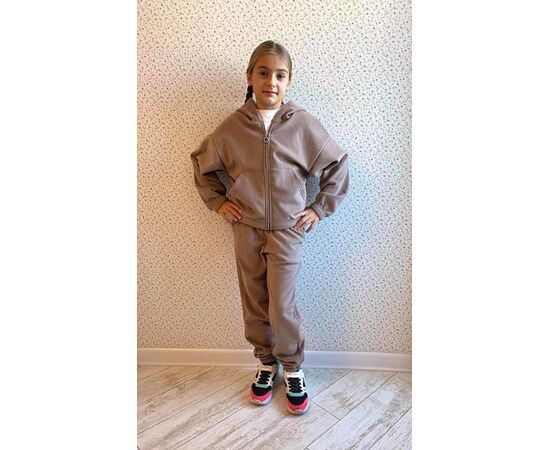 Костюм дитячий спортивний теплий на дівчинку 2556 beige р.128-152 "LIMA SPORT" недорого оптом від прямого постачальника Костюм дитячий спортивний теплий на дівчинку 2556 beige р.128-152 "LIMA SPORT" недорого оптом від прямого постачальника