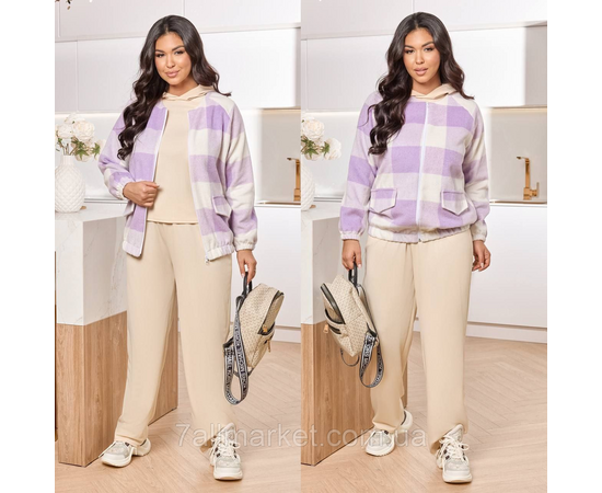 Бомбер жіночий кашеміровий р:46-60 "LADA" недорого від прямого постачальника, зображення 3