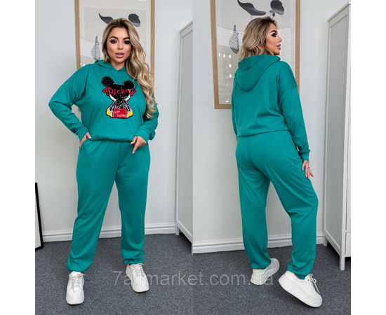 Костюм жіночий прогулянковий трикотажний (46-60) "LADA" недорого від прямого постачальника, зображення 2