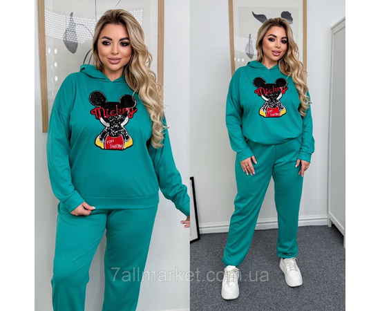 Костюм жіночий прогулянковий трикотажний (46-60) "LADA" недорого від прямого постачальника, зображення 3