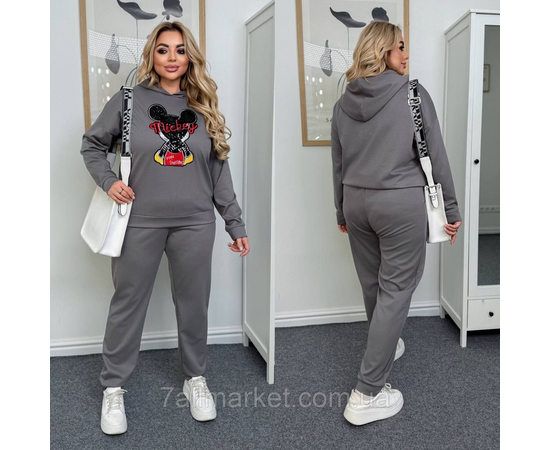 Костюм жіночий прогулянковий трикотажний (46-60) "LADA" недорого від прямого постачальника, зображення 2