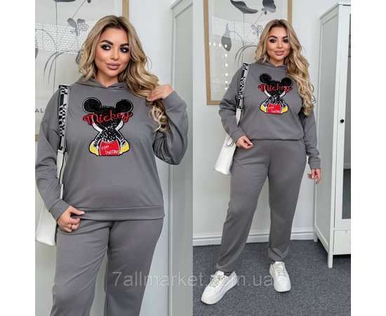 Костюм жіночий прогулянковий трикотажний (46-60) "LADA" недорого від прямого постачальника, зображення 3