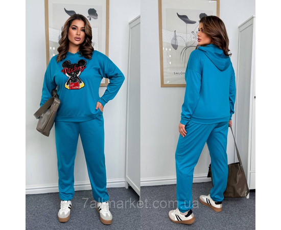 Костюм жіночий прогулянковий трикотажний (46-60) "LADA" недорого від прямого постачальника, зображення 2