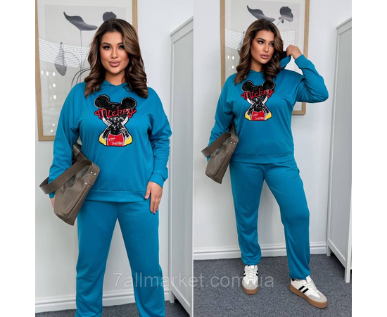 Костюм жіночий прогулянковий трикотажний (46-60) "LADA" недорого від прямого постачальника, зображення 3