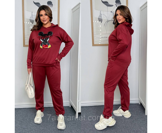 Костюм жіночий прогулянковий трикотажний (46-60) "LADA" недорого від прямого постачальника, зображення 2