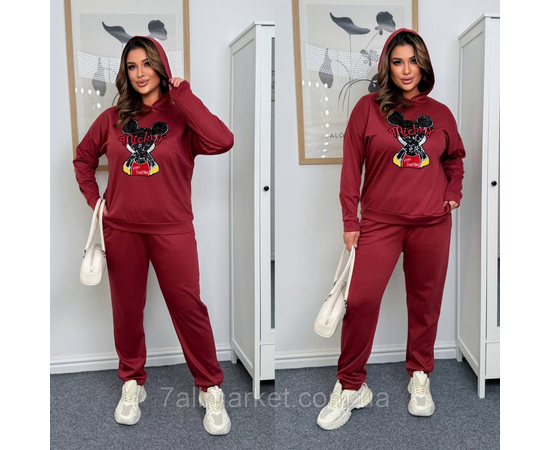 Костюм жіночий прогулянковий трикотажний (46-60) "LADA" недорого від прямого постачальника, зображення 3