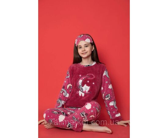 Піжама підліткова зимова фліс/мара на дівчинку 10-16 років (2кв) "MODY" купити гуртом в Одесі на 7 км, зображення 2