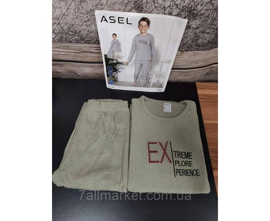 Піжама підліткова зимова кашемірова на хлопчика 12-16 років (4кв) "MODY" купити гуртом в Одесі на 7 км, зображення 2