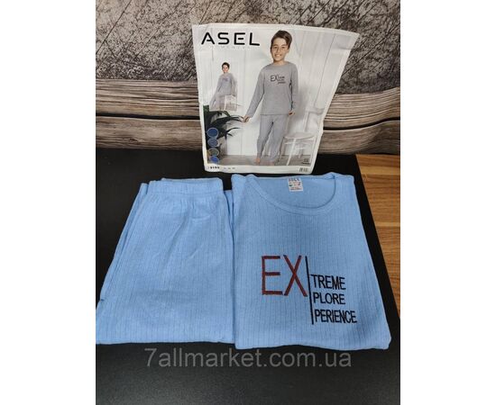 Піжама підліткова зимова кашемірова на хлопчика 12-16 років (4кв) "MODY" купити гуртом в Одесі на 7 км, зображення 5