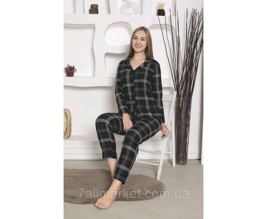 Пижама женская велюровая в клетку размеры M-2XL (4цв) "MODY" купить недорого от прямого поставщика, изображение 3 Фотография Пижама женская велюровая в клетку размеры M-2XL (4цв) "MODY" купить недорого от прямого поставщика, изображение 3