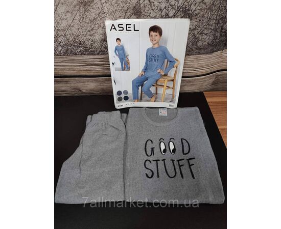 Фотография Пижама детская зимняя кашемировая  на мальчика 4-10 лет (5цв) "MODY" купить оптом в Одессе на 7 км, изображение 2