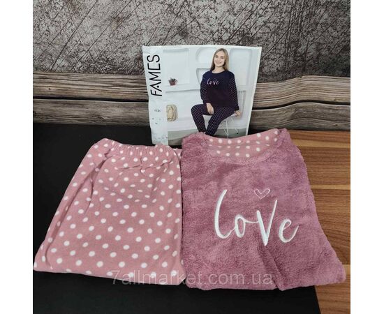 Пижама женская зимняя флис/махра размеры M-XL (4цв) "MODY" недорого от прямого поставщика, изображение 3 Фотография Пижама женская зимняя флис/махра размеры M-XL (4цв) "MODY" недорого от прямого поставщика, изображение 3