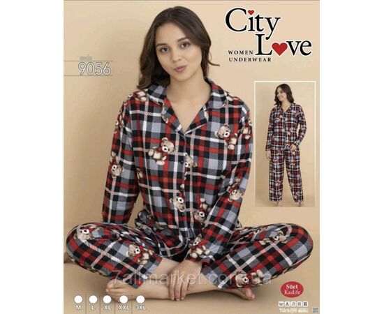 Пижама женская велюровая с Мишками размеры M-3XL  "MODY" купить недорого от прямого поставщика Фотография Пижама женская велюровая с Мишками размеры M-3XL  "MODY" купить недорого от прямого поставщика